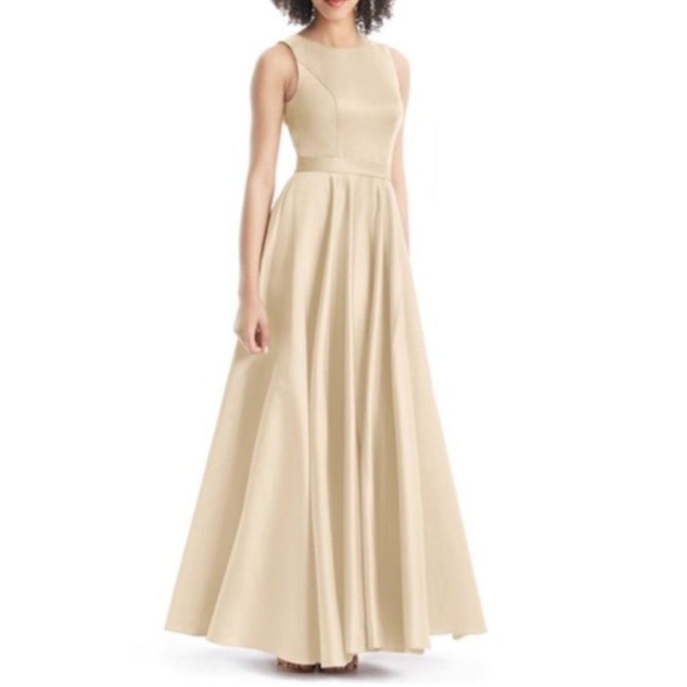 Azazie Jakayla Champagne Gown